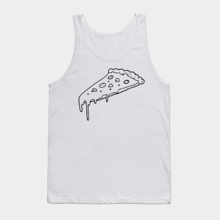 Cheese Pepperoni Mushroom Pizza Drawing Tank Top